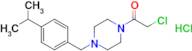2-Chloro-1-(4-{[4-(propan-2-yl)phenyl]methyl}piperazin-1-yl)ethan-1-one hydrochloride