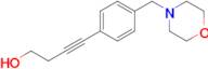 4-[4-(morpholin-4-ylmethyl)phenyl]but-3-yn-1-ol