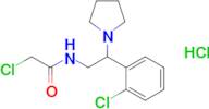2-Chloro-n-[2-(2-chlorophenyl)-2-(pyrrolidin-1-yl)ethyl]acetamide hydrochloride