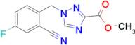 Methyl 1-[(2-cyano-4-fluorophenyl)methyl]-1h-1,2,4-triazole-3-carboxylate