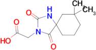 2-{7,7-dimethyl-2,4-dioxo-1,3-diazaspiro[4.5]decan-3-yl}acetic acid