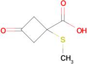 1-(Methylsulfanyl)-3-oxocyclobutane-1-carboxylic acid