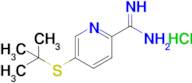 5-(tert-Butylsulfanyl)pyridine-2-carboximidamide hydrochloride