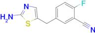 5-[(2-amino-1,3-thiazol-5-yl)methyl]-2-fluorobenzonitrile