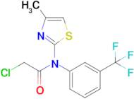 2-Chloro-n-(4-methyl-1,3-thiazol-2-yl)-n-[3-(trifluoromethyl)phenyl]acetamide