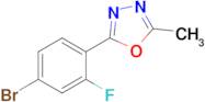 2-(4-Bromo-2-fluorophenyl)-5-methyl-1,3,4-oxadiazole