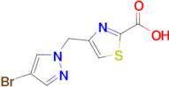 4-[(4-bromo-1h-pyrazol-1-yl)methyl]-1,3-thiazole-2-carboxylic acid