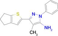 3-{4h,5h,6h-cyclopenta[b]thiophen-2-yl}-4-methyl-1-phenyl-1h-pyrazol-5-amine