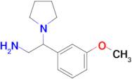 2-(3-Methoxyphenyl)-2-(pyrrolidin-1-yl)ethan-1-amine