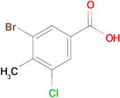 3-Bromo-5-chloro-4-methylbenzoic acid