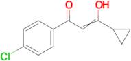 1-(4-chlorophenyl)-3-cyclopropyl-3-hydroxyprop-2-en-1-one