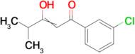 1-(3-chlorophenyl)-3-hydroxy-4-methylpent-2-en-1-one