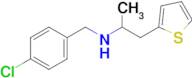 [(4-chlorophenyl)methyl][1-(thiophen-2-yl)propan-2-yl]amine