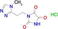 1-[2-(4-methyl-4h-1,2,4-triazol-3-yl)ethyl]imidazolidine-2,4,5-trione hydrochloride