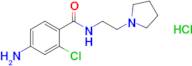 4-Amino-2-chloro-n-[2-(pyrrolidin-1-yl)ethyl]benzamide hydrochloride