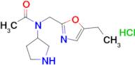 n-[(5-ethyl-1,3-oxazol-2-yl)methyl]-n-(pyrrolidin-3-yl)acetamide hydrochloride