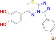 4-[3-(4-bromophenyl)-7h-[1,2,4]triazolo[3,4-b][1,3,4]thiadiazin-6-yl]benzene-1,2-diol