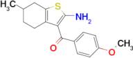 3-(4-Methoxybenzoyl)-6-methyl-4,5,6,7-tetrahydro-1-benzothiophen-2-amine