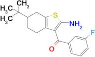 6-tert-Butyl-3-(3-fluorobenzoyl)-4,5,6,7-tetrahydro-1-benzothiophen-2-amine