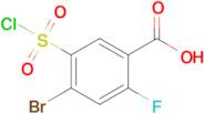 4-Bromo-5-(chlorosulfonyl)-2-fluorobenzoic acid