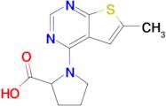 1-{6-methylthieno[2,3-d]pyrimidin-4-yl}pyrrolidine-2-carboxylic acid