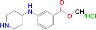 Methyl 3-[(piperidin-4-yl)amino]benzoate hydrochloride