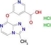 5-({3-methyl-[1,2,4]triazolo[4,3-a]pyrazin-8-yl}oxy)pyridine-3-carboxylic acid dihydrochloride