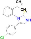 5-(4-chlorophenyl)-1-[2-(propan-2-yl)phenyl]-2,3-dihydro-1H-imidazole-2-thione