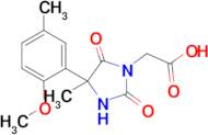 2-[4-(2-methoxy-5-methylphenyl)-4-methyl-2,5-dioxoimidazolidin-1-yl]acetic acid