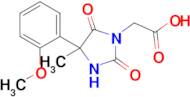 2-[4-(2-methoxyphenyl)-4-methyl-2,5-dioxoimidazolidin-1-yl]acetic acid