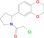 2-Chloro-1-[2-(2,3-dihydro-1,4-benzodioxin-6-yl)pyrrolidin-1-yl]ethan-1-one