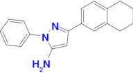 1-Phenyl-3-(5,6,7,8-tetrahydronaphthalen-2-yl)-1h-pyrazol-5-amine