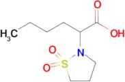 2-(1,1-Dioxo-1,2-thiazolidin-2-yl)hexanoic acid