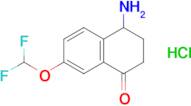 4-Amino-7-(difluoromethoxy)-1,2,3,4-tetrahydronaphthalen-1-one hydrochloride