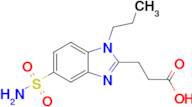 3-(1-Propyl-5-sulfamoyl-1h-1,3-benzodiazol-2-yl)propanoic acid