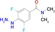 3,5-Difluoro-4-hydrazinyl-n,n-dimethylbenzamide