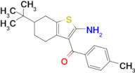 6-tert-Butyl-3-(4-methylbenzoyl)-4,5,6,7-tetrahydro-1-benzothiophen-2-amine