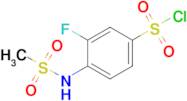 3-Fluoro-4-methanesulfonamidobenzene-1-sulfonyl chloride