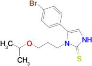 5-(4-bromophenyl)-1-[3-(propan-2-yloxy)propyl]-2,3-dihydro-1H-imidazole-2-thione