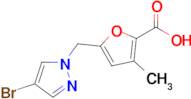 5-[(4-bromo-1h-pyrazol-1-yl)methyl]-3-methylfuran-2-carboxylic acid