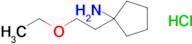 1-(2-Ethoxyethyl)cyclopentan-1-amine hydrochloride