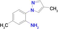 5-Methyl-2-(4-methyl-1h-pyrazol-1-yl)aniline