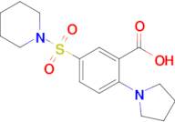 5-(Piperidine-1-sulfonyl)-2-(pyrrolidin-1-yl)benzoic acid