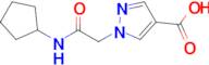 1-[(cyclopentylcarbamoyl)methyl]-1h-pyrazole-4-carboxylic acid