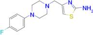 4-{[4-(4-fluorophenyl)piperazin-1-yl]methyl}-1,3-thiazol-2-amine