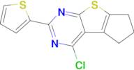 12-Chloro-10-(thiophen-2-yl)-7-thia-9,11-diazatricyclo[6.4.0.0,2,6]dodeca-1(12),2(6),8,10-tetraene