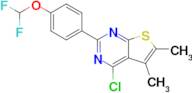 4-Chloro-2-[4-(difluoromethoxy)phenyl]-5,6-dimethylthieno[2,3-d]pyrimidine