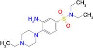 3-Amino-n,n-diethyl-4-(4-ethylpiperazin-1-yl)benzene-1-sulfonamide