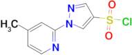 1-(4-Methylpyridin-2-yl)-1h-pyrazole-4-sulfonyl chloride