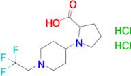 1-[1-(2,2,2-trifluoroethyl)piperidin-4-yl]pyrrolidine-2-carboxylic acid dihydrochloride